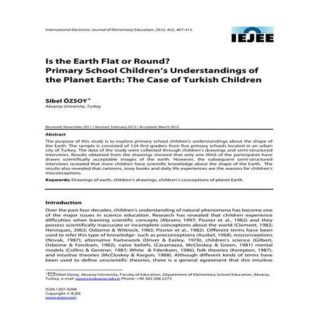 Is the earth flat or round