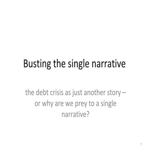 Is There an Economic Crisis