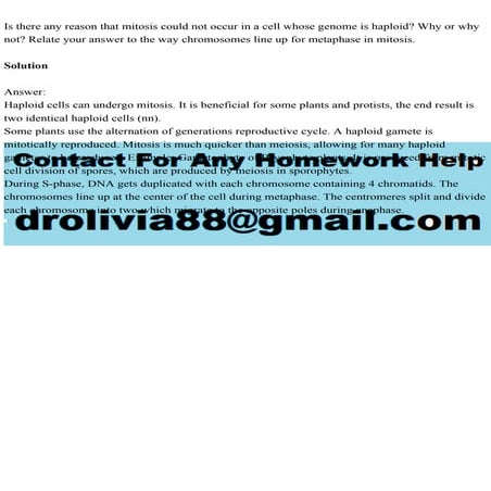 Is there any reason that mitosis could not occur in a cell whose gen.pdf