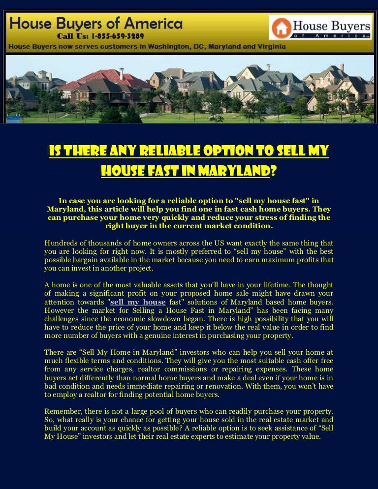 who can sell my house