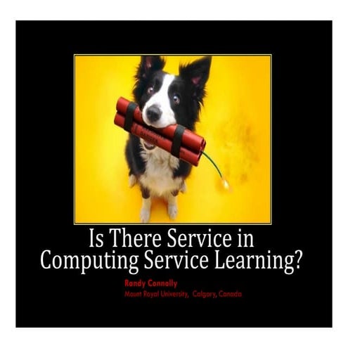 Is There Service in Computing Service Learning?