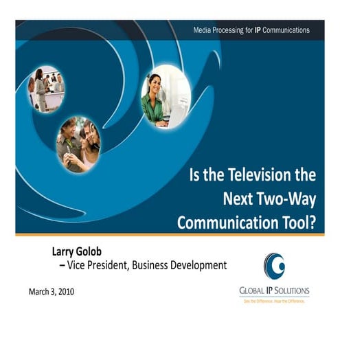 Is The Television The Next Two Way Communication Tool March3
