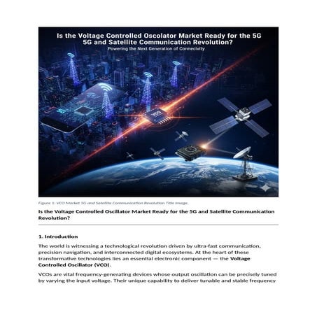 Is the Voltage Controlled Oscillator Market Ready for the 5G and ...