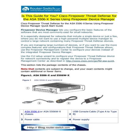 Is this guide for you cisco firepower threat defense for the asa 5506-x series