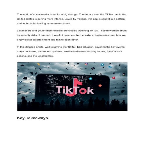 Is This The End For TikTok_ Discover What Could Happen Next If The ...