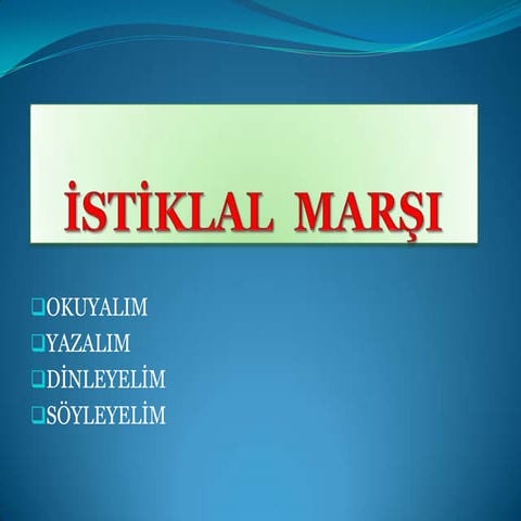 İsti̇klal  marşi