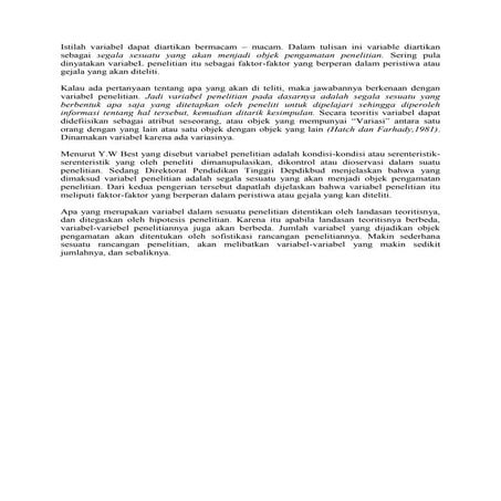 Istilah variabel dapat diartikan bermacam