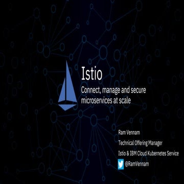 Istio Triangle Kubernetes Meetup Aug 2019