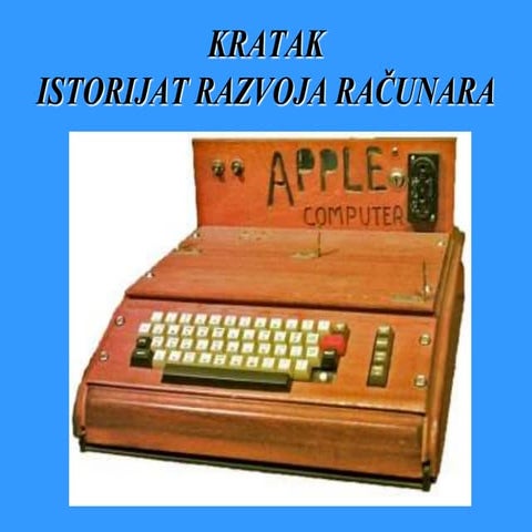 историјат развоја рачунара и генерације рачунара | PPTX
