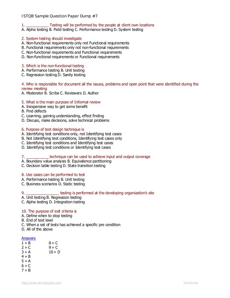 Istqb foundation dumps 2013 pdf