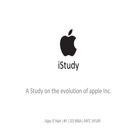 iStudy - a study on Apple