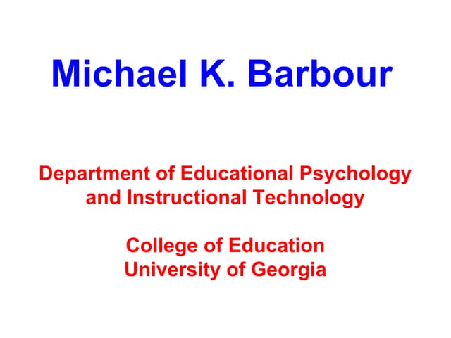 Job Talk (2007) - Illinois State University