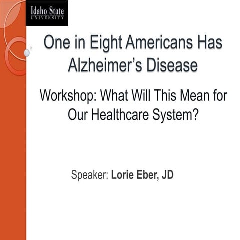 One in Eight Americans Has Alzheimer's Disease