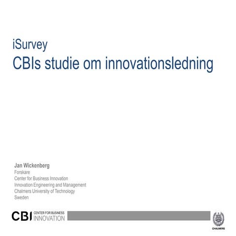 I-survey rapportering