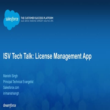 ISV Tech Talk: License Management App (October 15, 2014)