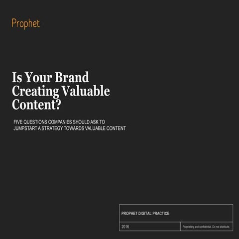 Is Your Brand Creating Valuable Content? 