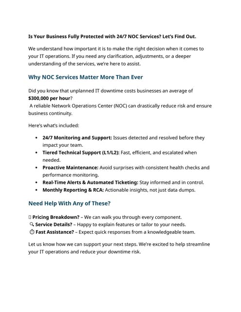 Enhancing IT Infrastructure with HEX64’s Premier NOC Security Services ...