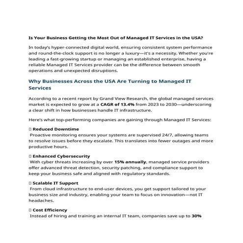 Is Your Business Getting the Most Out of Managed IT Services in the USA.docx