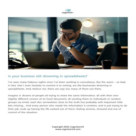 Is your business still drowning in spreadsheets?