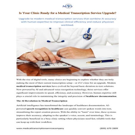 Quality Assurance - A Vital Component in Medical Transcription | PDF
