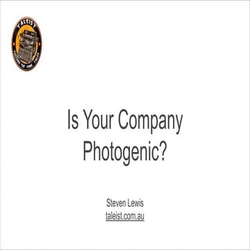 Is Your Company Photogenic?