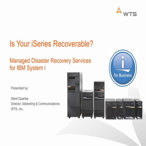 Disaster Recovery: Is Your iSeries Recoverable?