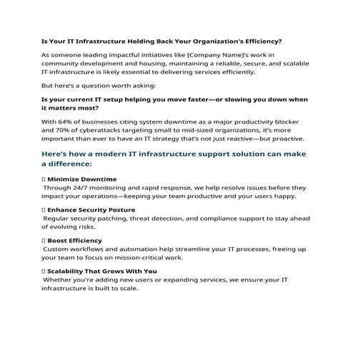 Is Your IT Infrastructure Holding Back Your Organization's Efficiency (1).docx