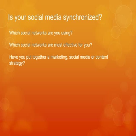 Is your social media synchronized