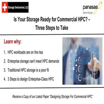 Is Your Storage Ready for Commercial HPC? - Three Steps to Take