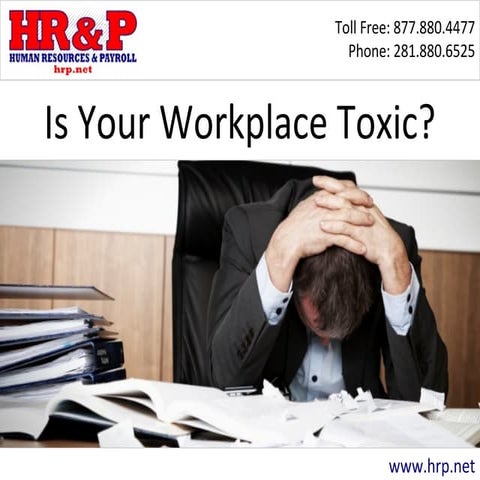 Is Your Workplace Toxic?