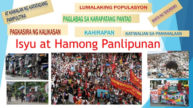 Isyu at Hamong Panlipunan AP 10