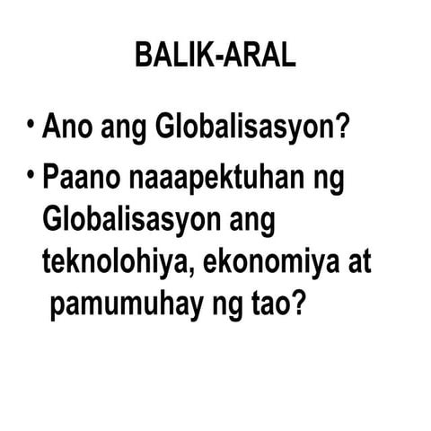 Isyu sa Paggawa Grade 10 second quarter.