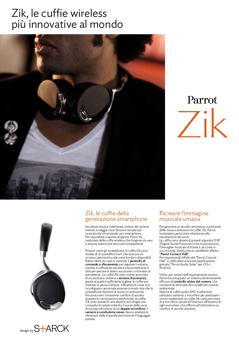 Parrot Zik la guida in italiano