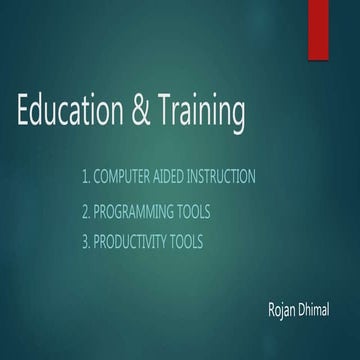 Education and Trainning