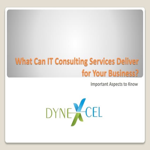 What can IT Consulting Services Deliver for Your Business - Important Aspects...