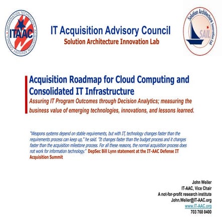IT-AAC Cloud Acquisition Roadmap