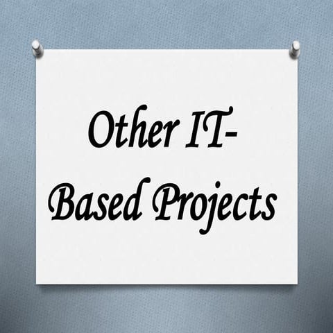 CHAPTER 5 IT- BASED PROJECTS (EDUCATIONAL TECHNOLOGY 2)