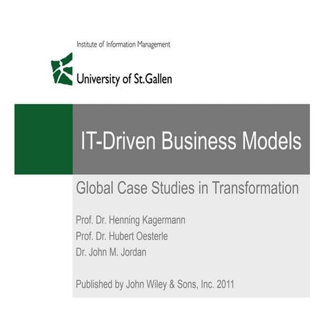 IT-Driven Business Models