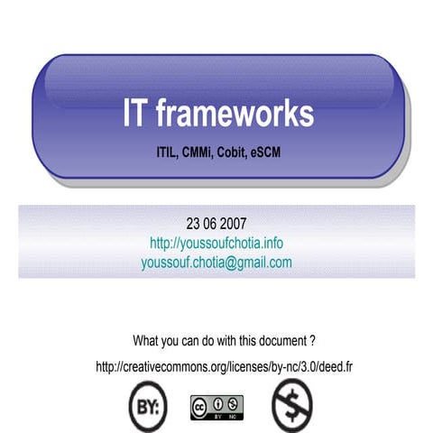 IT frameworks
