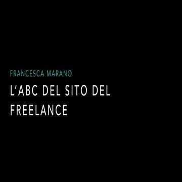 ABC del sito del Freelance - Freelancecamp Marina Romea 2017