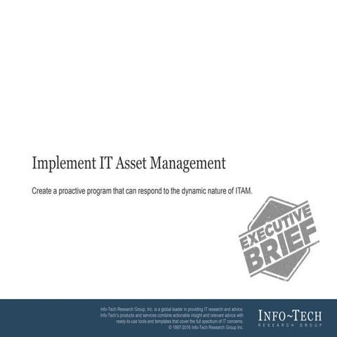 It implement-it-asset-management-executive-brief