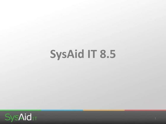 Meet SysAid, from CEO Sarah Lahav | PPTX