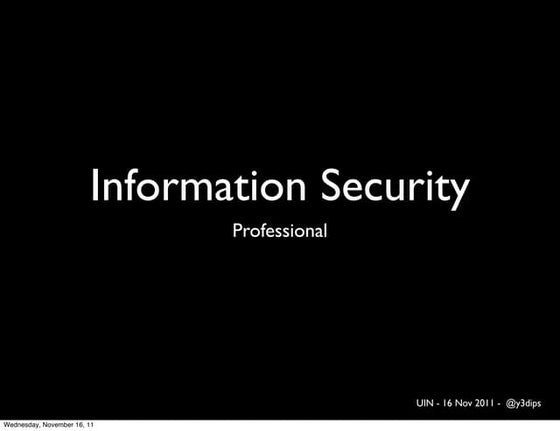 Information Security Professional