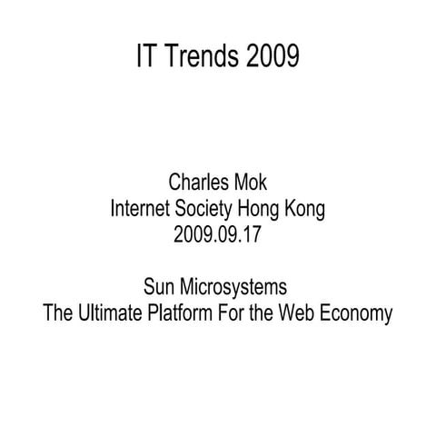It Trends 2009