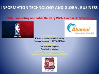 NBA: Competing on Global Delivery With Akamai OS Streaming