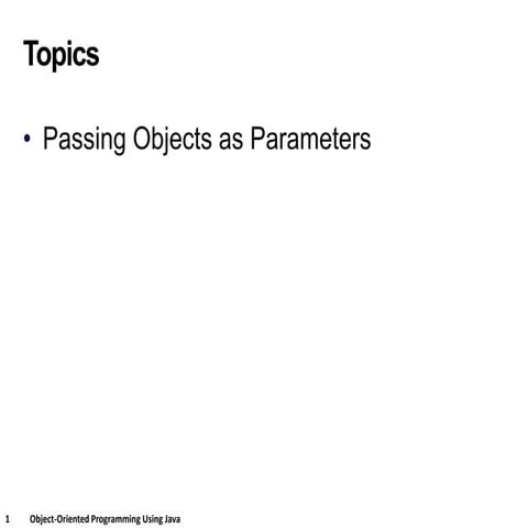 Comprehensive Guide to Passing Objects and Primitives as Parameters in ...