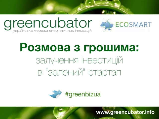 'Green' startup investment