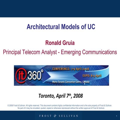 The Architectural Models Of UC