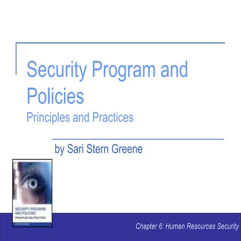Chapter 6: Human Resources Security