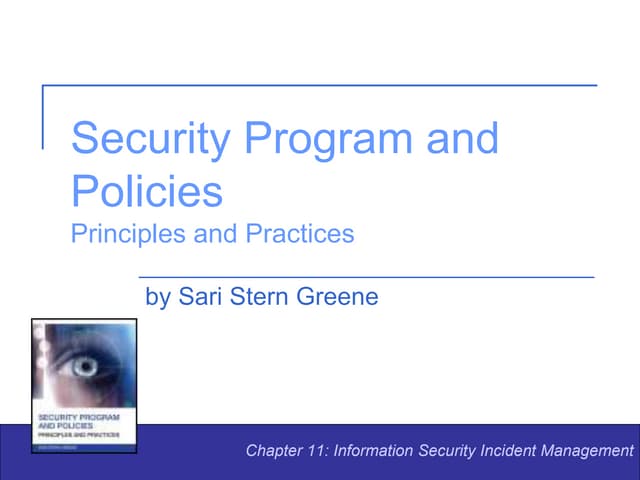 Chapter 11: Information Security Incident Management